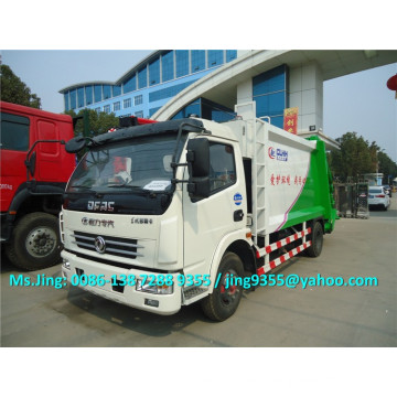 Euro 3 DFAC 5-6 tons compactor garbage truck prices,4x2 garbage truck with compactor